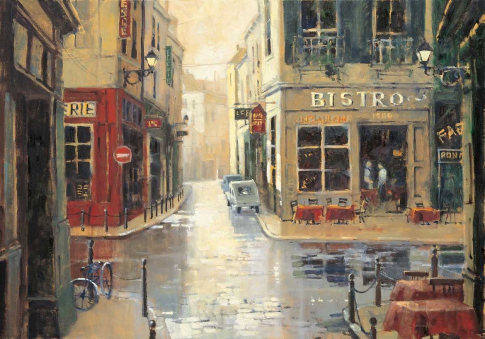 Side  Street Bistro art print by Marilyn Simandle for $57.95 CAD