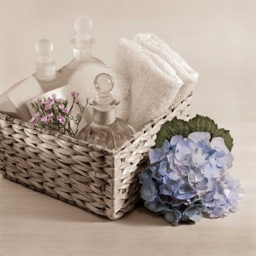 Hydrangea and Basket 2 art print by Julie Greenwood for $57.95 CAD