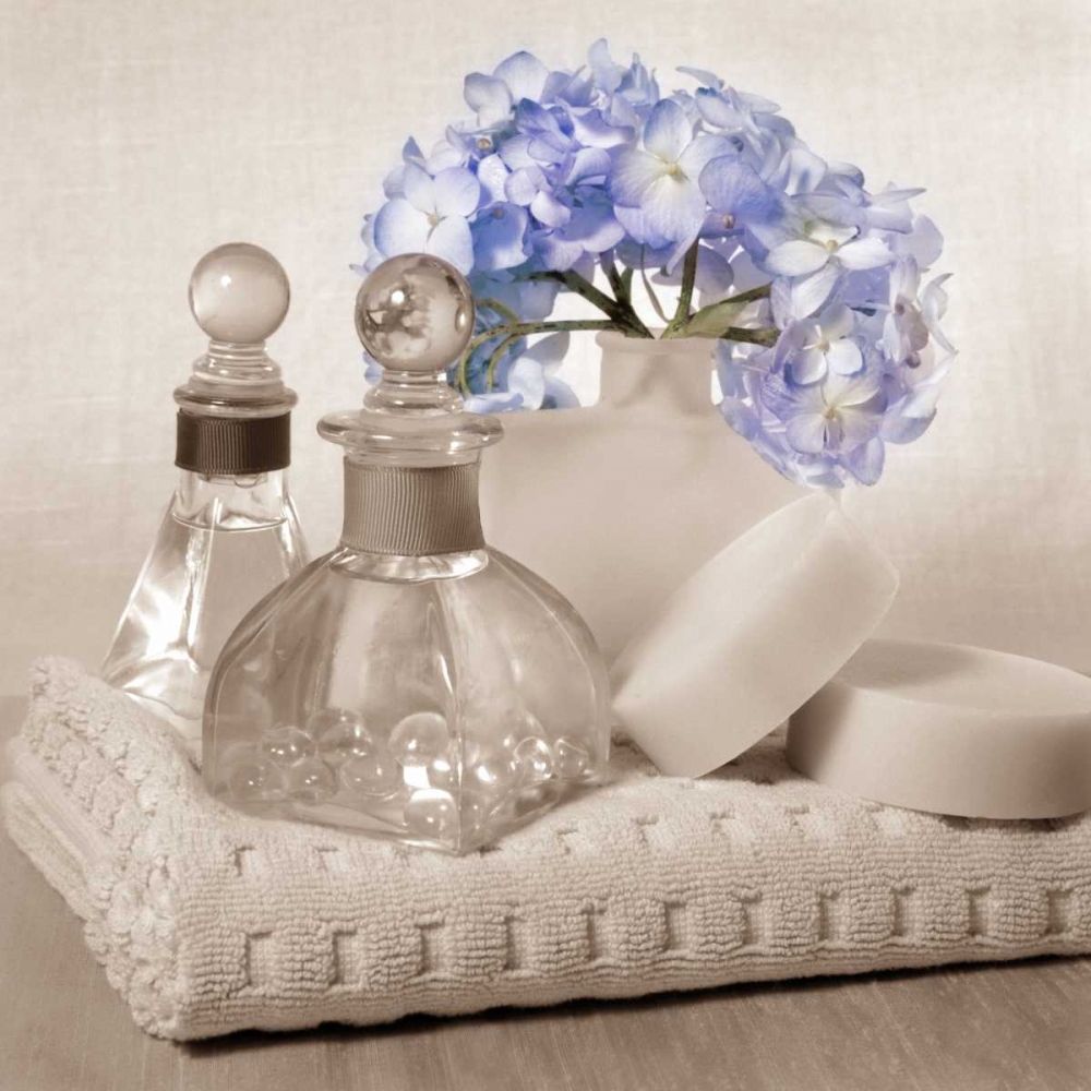 Hydrangea and Towel art print by Julie Greenwood for $57.95 CAD