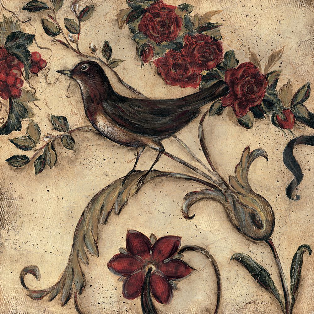 Crimson Song Bird 2 art print by Laurel Lehman for $57.95 CAD
