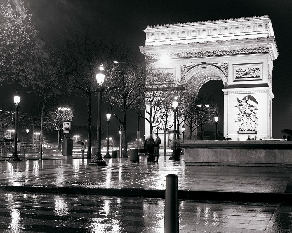 Night - Arc De Triomphe art print by Vandenack for $57.95 CAD