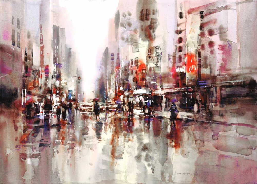 City Rain 1 art print by Brent Heighton for $57.95 CAD