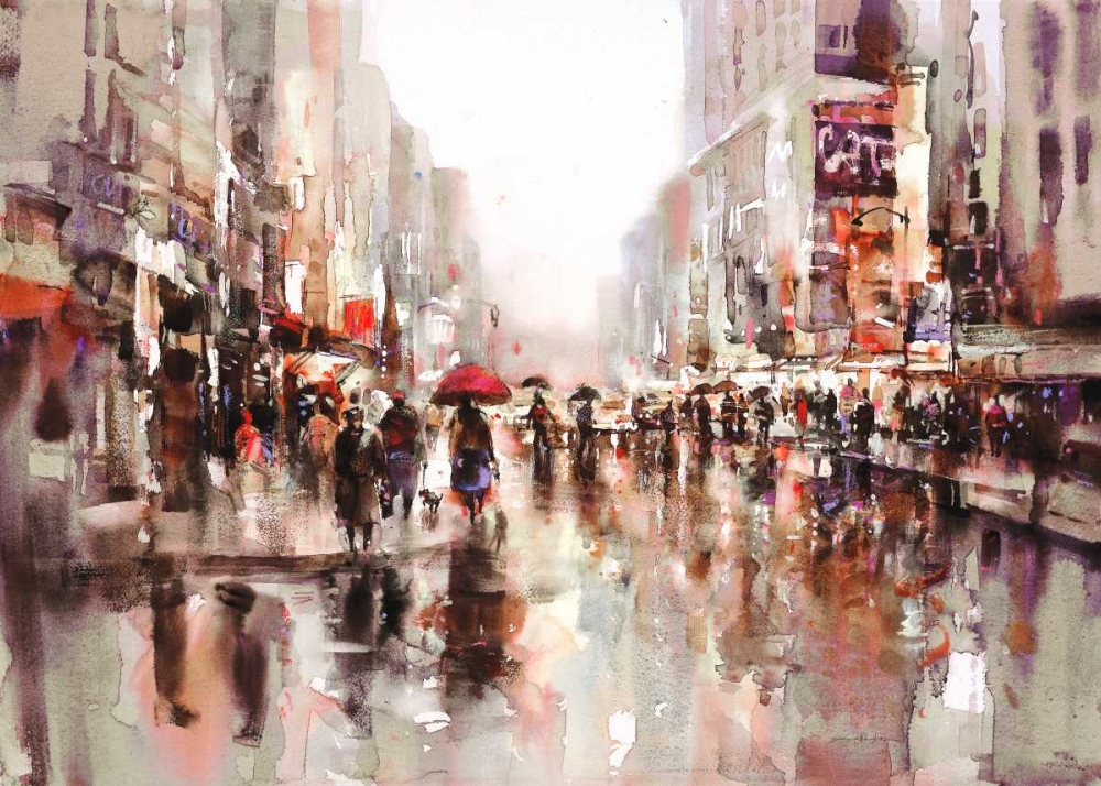 City Rain 2 art print by Brent Heighton for $57.95 CAD