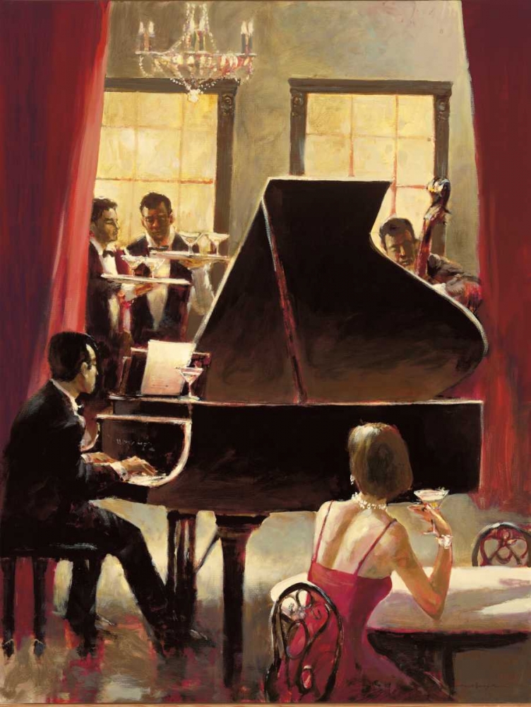 Piano Jazz art print by Brent Heighton for $57.95 CAD