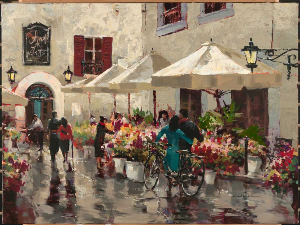 Paris Street Scene art print by Brent Heighton for $57.95 CAD