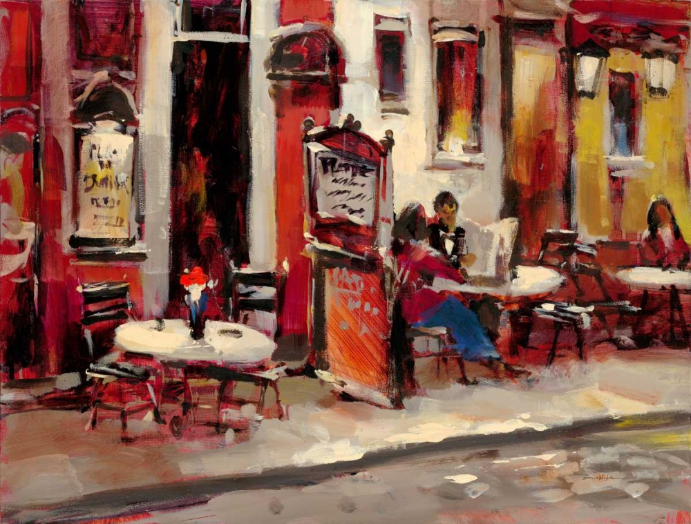 Sidewalk Cafe art print by Brent Heighton for $57.95 CAD