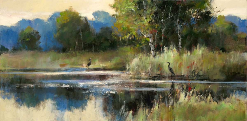 Heron Landscape Panel art print by Brent Heighton for $57.95 CAD
