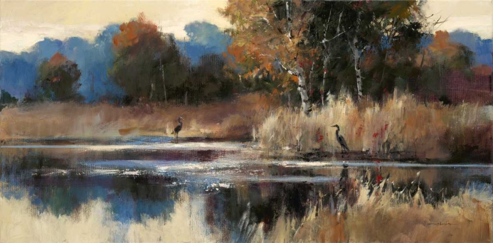Heron Landscape art print by Brent Heighton for $57.95 CAD