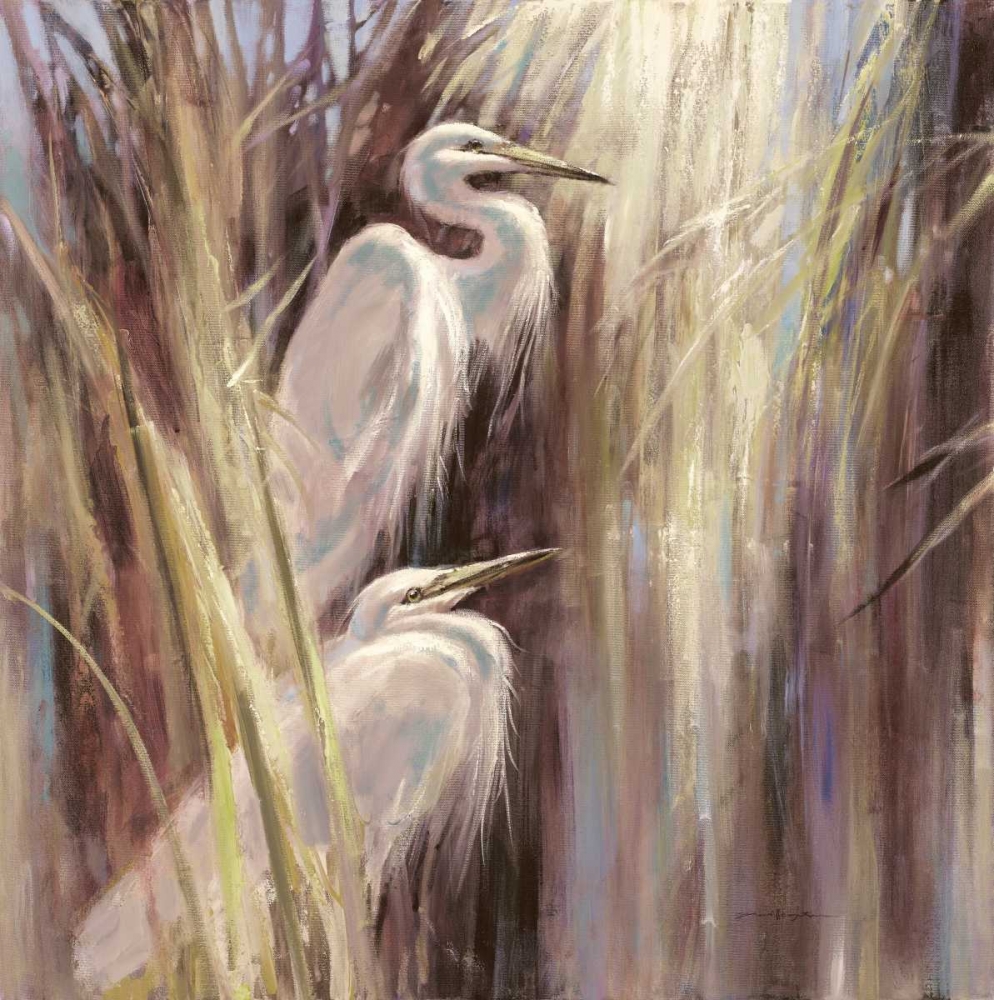 Seaside Egrets art print by Brent Heighton for $57.95 CAD