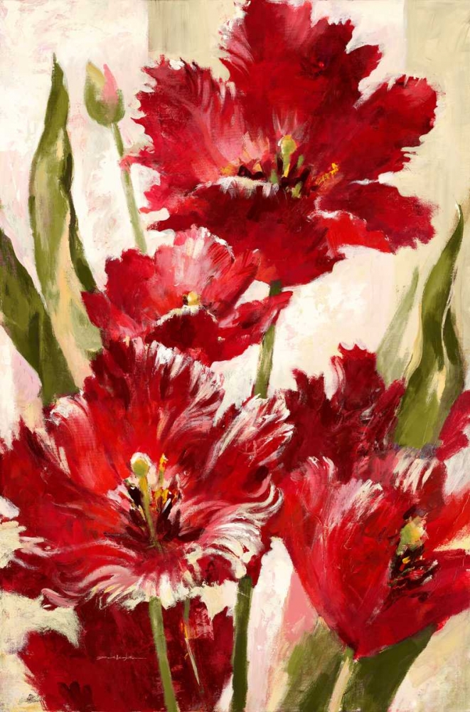 Jubilant Red Tulip art print by Brent Heighton for $57.95 CAD