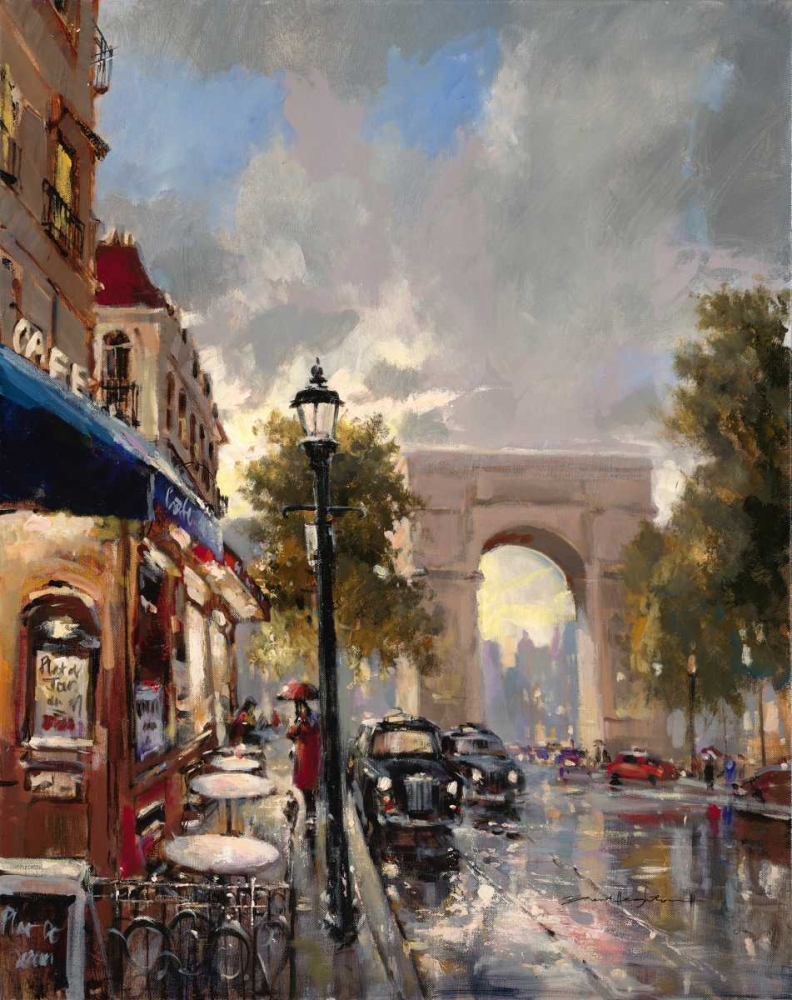 Arc De Triomphe Avenue art print by Brent Heighton for $57.95 CAD