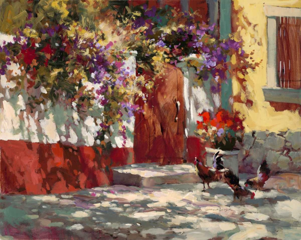 Country Courtyard art print by Brent Heighton for $57.95 CAD