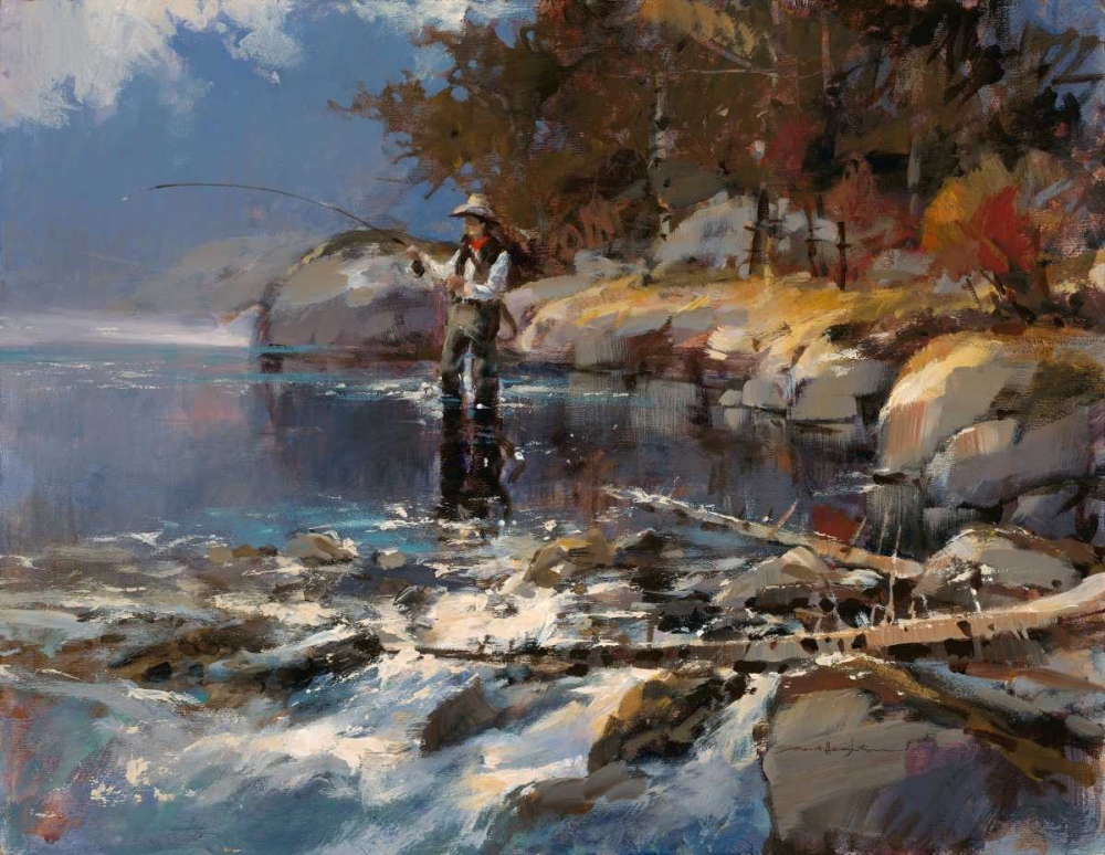 Gone Fishing art print by Brent Heighton for $57.95 CAD