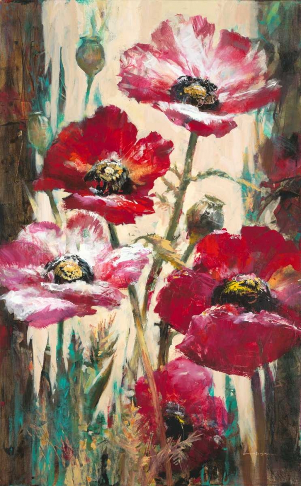 Spontaneous Poppies art print by Brent Heighton for $57.95 CAD