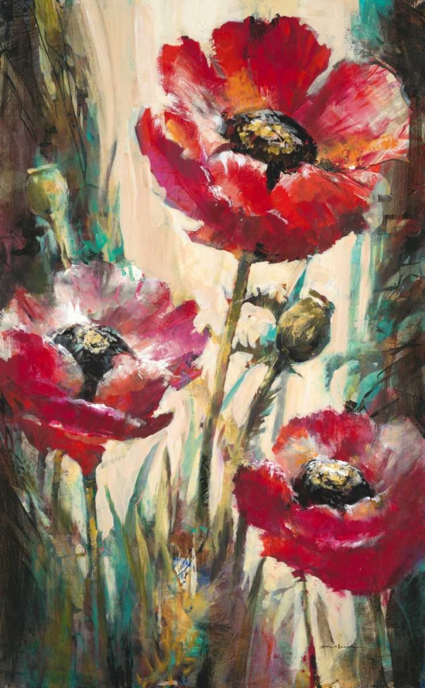 Impulsive Poppies art print by Brent Heighton for $57.95 CAD