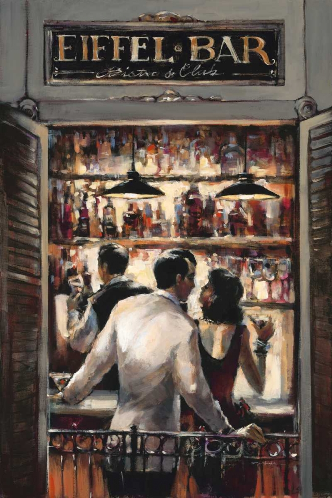 Eiffel Bar art print by Brent Heighton for $57.95 CAD