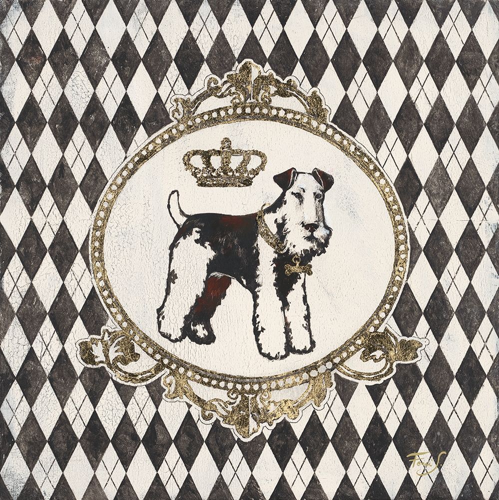 Harlequin Schnauzer art print by Stefania Ferri for $57.95 CAD