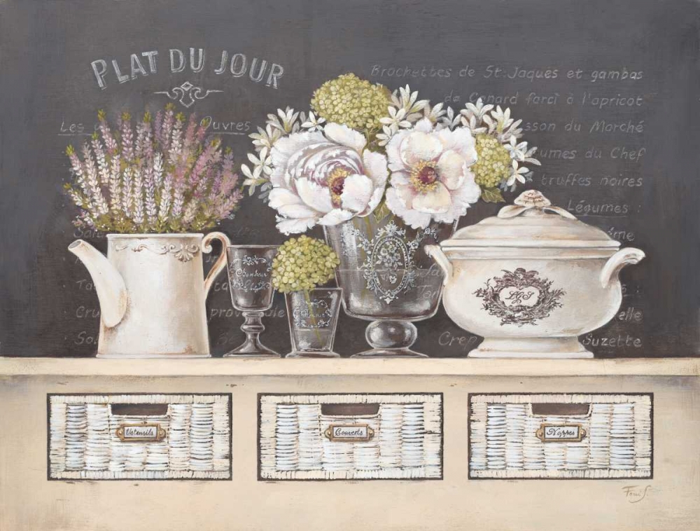 Plat Du Jour art print by Stefania Ferri for $57.95 CAD