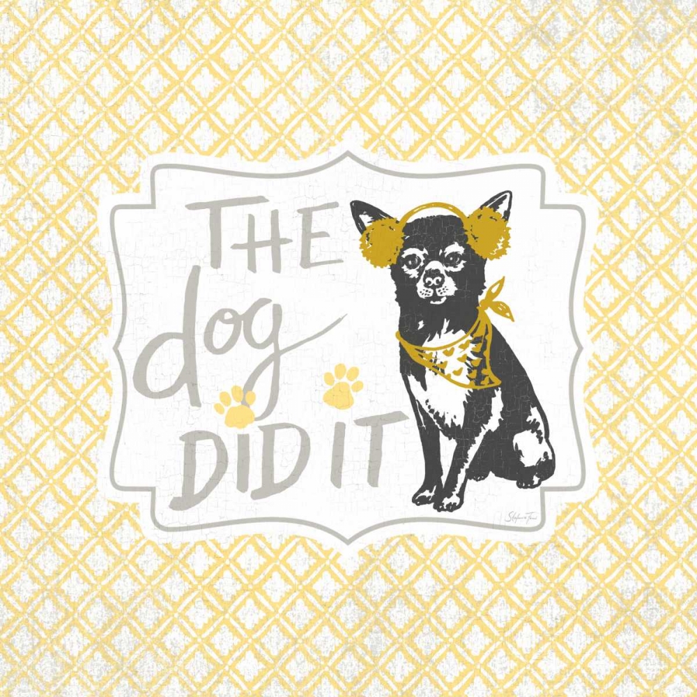 The Dog Did It art print by Stefania Ferri for $57.95 CAD