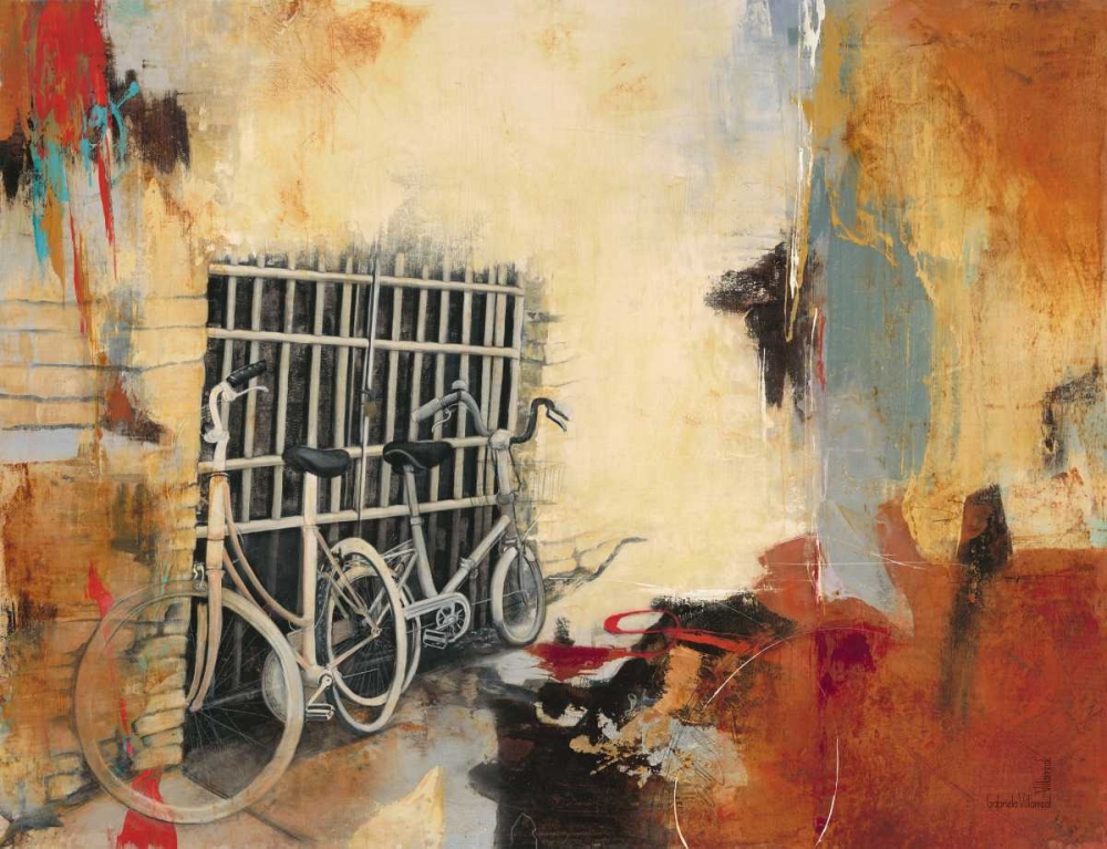 Bicycle Abstract 1 art print by Gabriela Villarreal Villarreal for $57.95 CAD