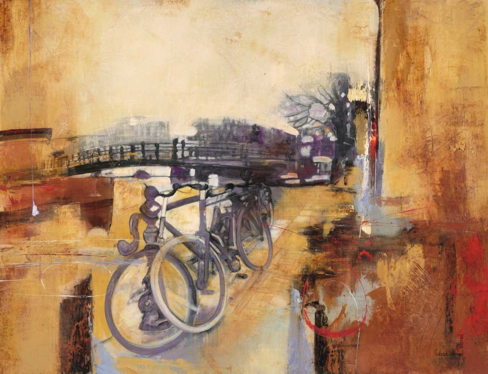 Bicycle Abstract 2 art print by Gabriela Villarreal Villarreal for $57.95 CAD