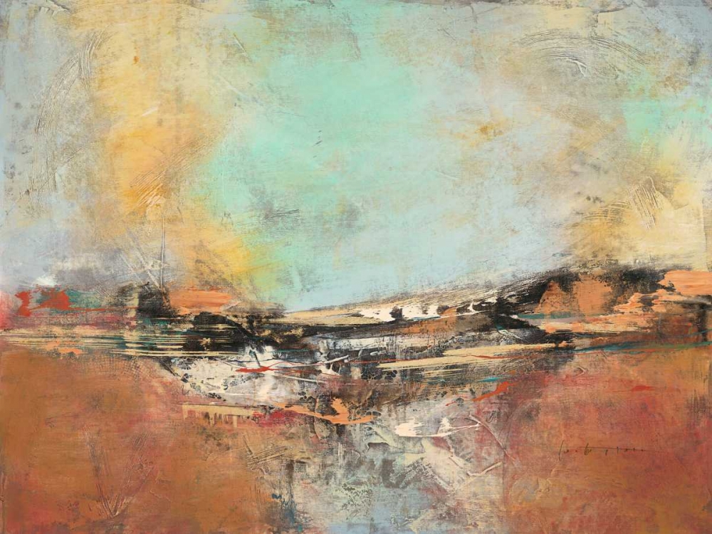 Deconstructed Landscape art print by Gabriela Villarreal Villarreal for $57.95 CAD