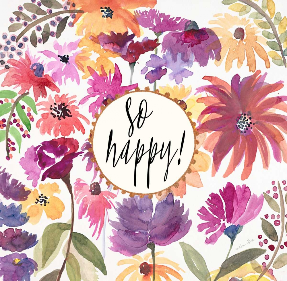 So Happy! art print by Lora Gold for $57.95 CAD