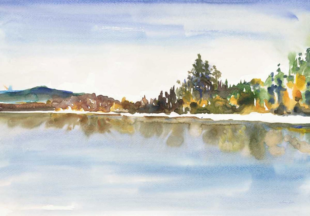 Lakeside Reflections art print by Lora Gold for $57.95 CAD