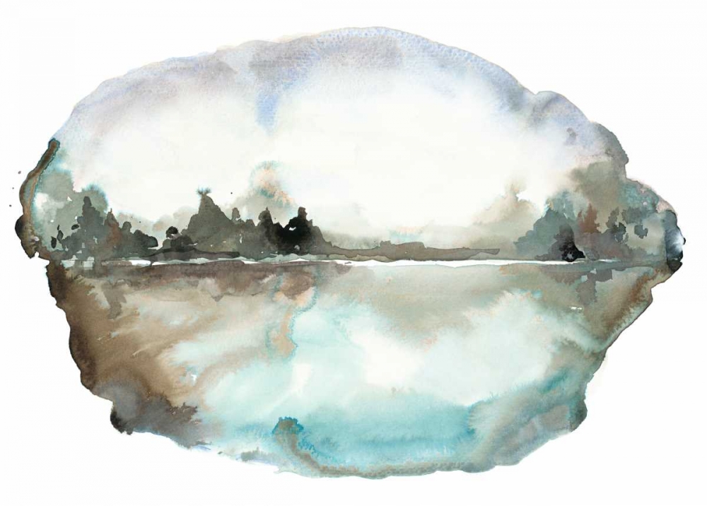 Watery Landscape art print by Lora Gold for $57.95 CAD