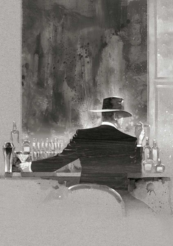 Cigar Bar Study art print by Brent Lynch for $57.95 CAD