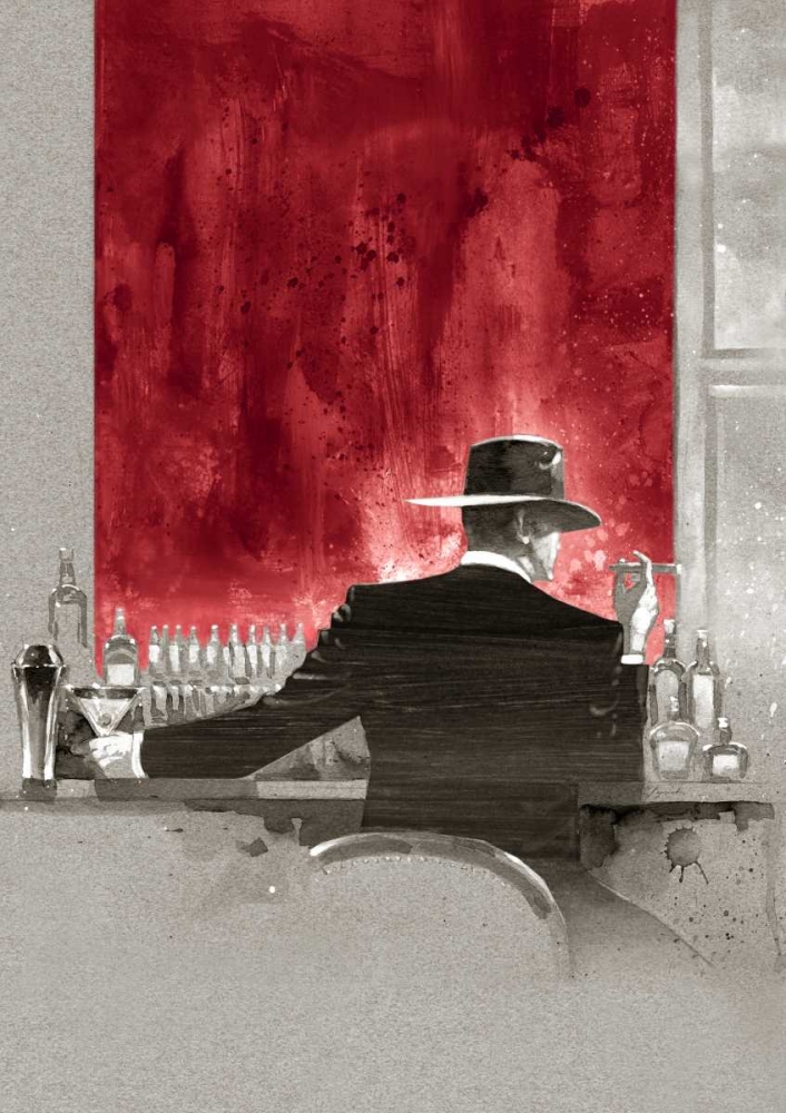Cigar Bar Red Study art print by Brent Lynch for $57.95 CAD