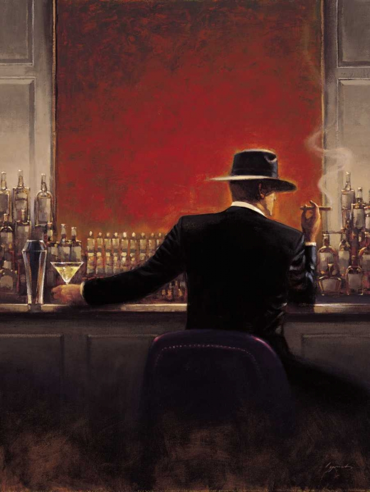 Cigar Bar art print by Brent Lynch for $57.95 CAD