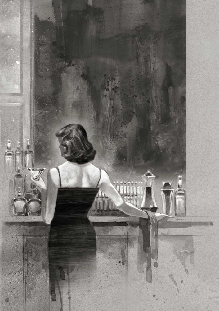 Evening Lounge Study art print by Brent Lynch for $57.95 CAD