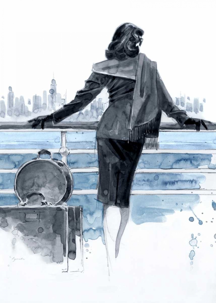 Port of Call Blue Study art print by Brent Lynch for $57.95 CAD
