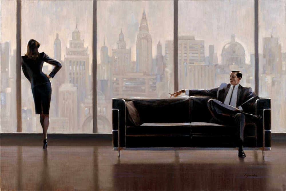 Pensive New York art print by Brent Lynch for $57.95 CAD