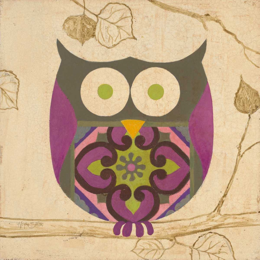 Green Boho Owl art print by Hope Smith for $57.95 CAD