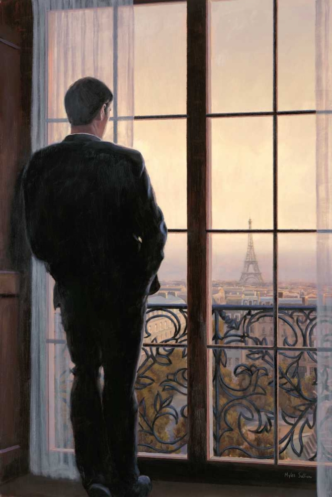 Waiting for Paris 1 art print by Myles Sullivan for $57.95 CAD