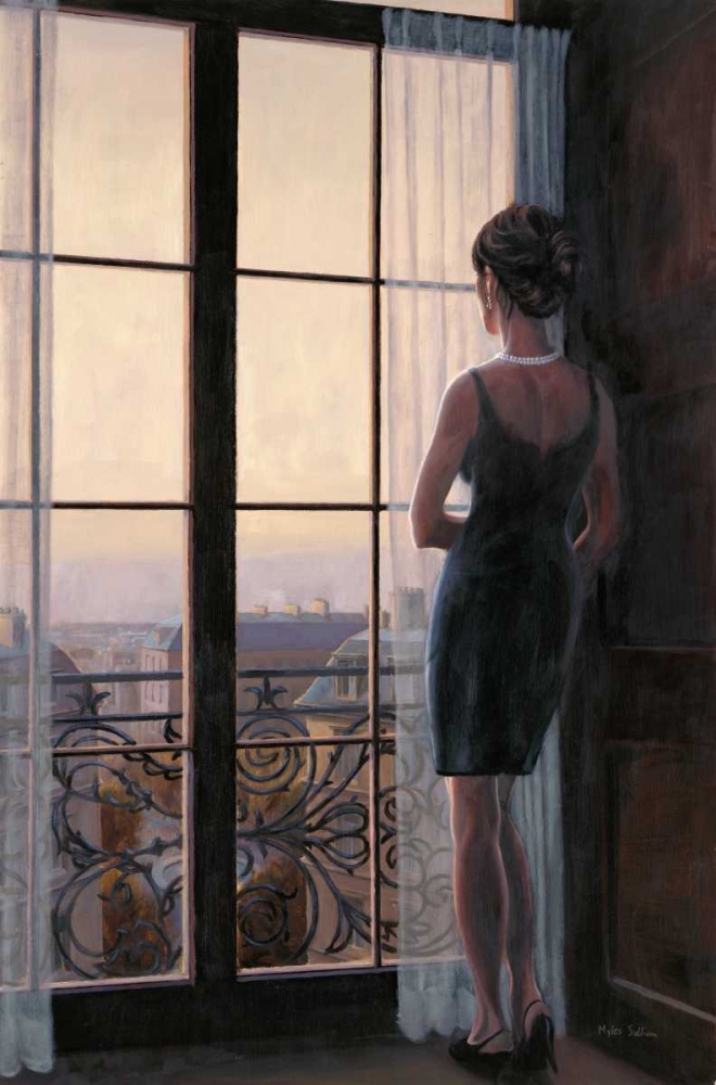 Waiting for Paris 2 art print by Myles Sullivan for $57.95 CAD