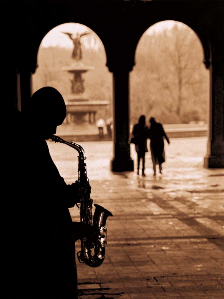 Jazz Courtyard art print by Sasha Gleyzer for $57.95 CAD