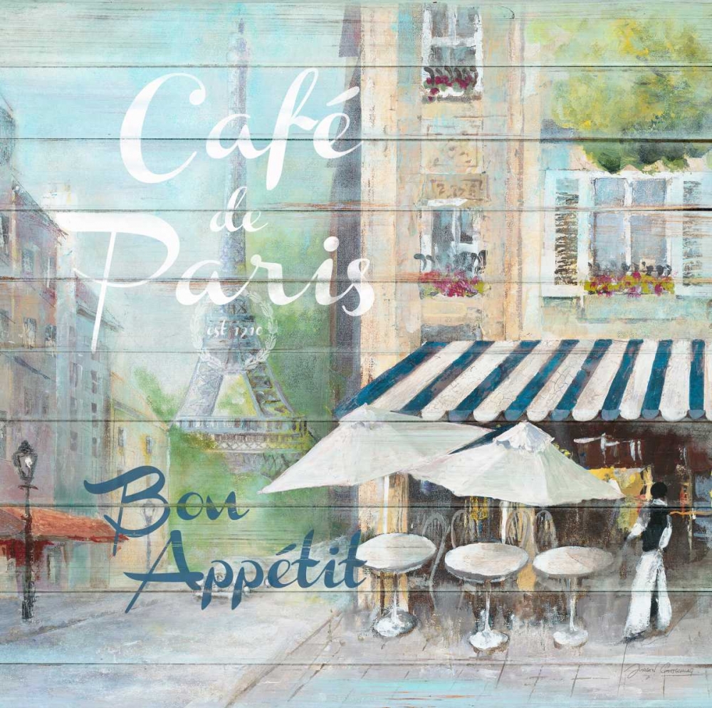 Cafe De Paris Bon Appetit art print by Jurgen Gottschlag for $57.95 CAD