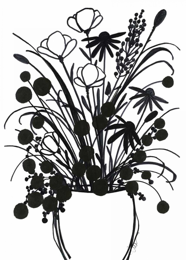 Black and White Bouquet 1 art print by Filippo Ioco for $57.95 CAD