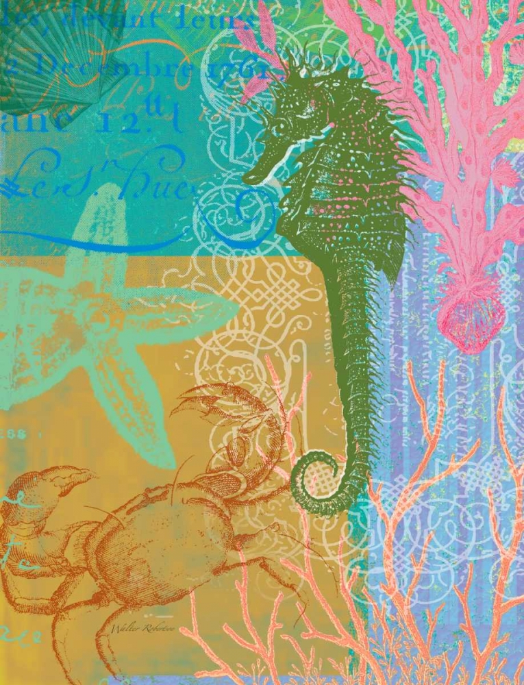 Layered Seahorse art print by Walter Robertson for $57.95 CAD