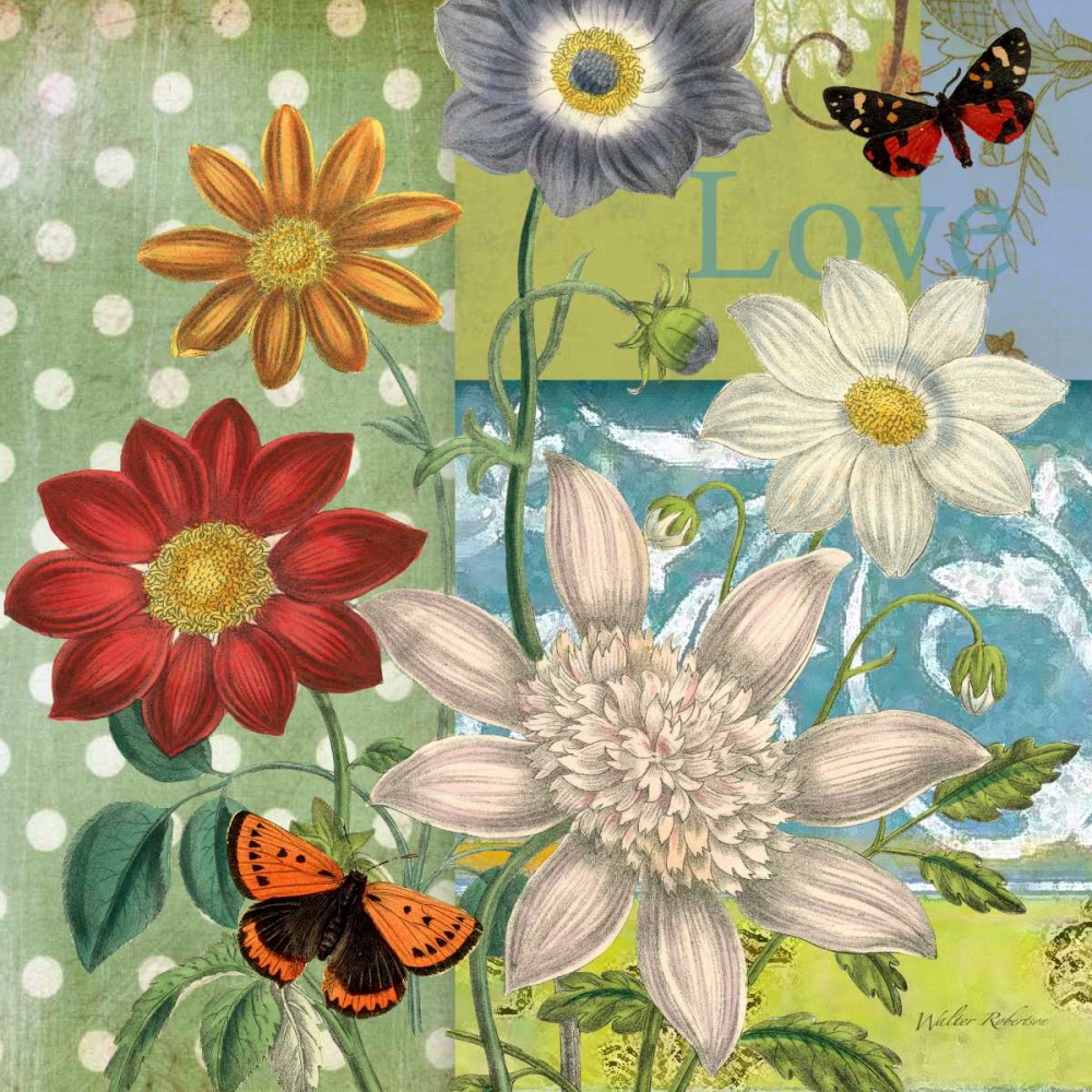 Polka dot Daisy art print by Walter Robertson for $57.95 CAD