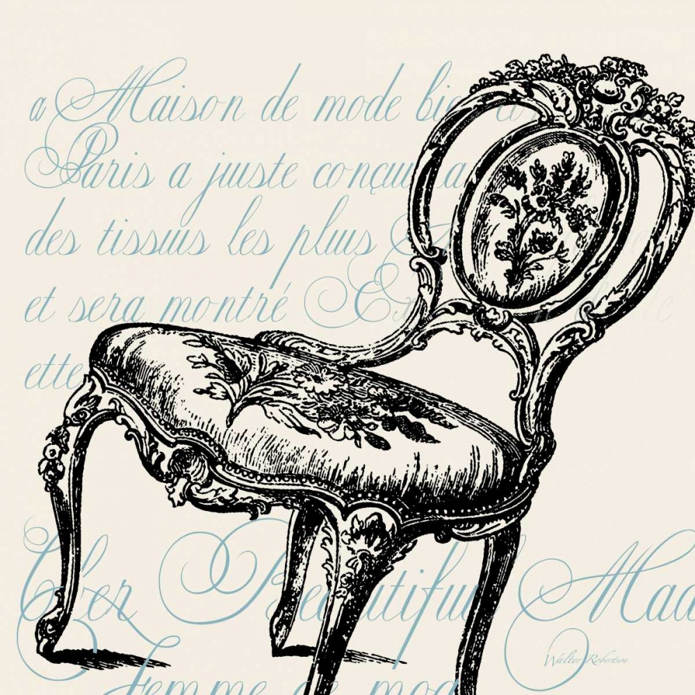 Script Chair Single art print by Walter Robertson for $57.95 CAD