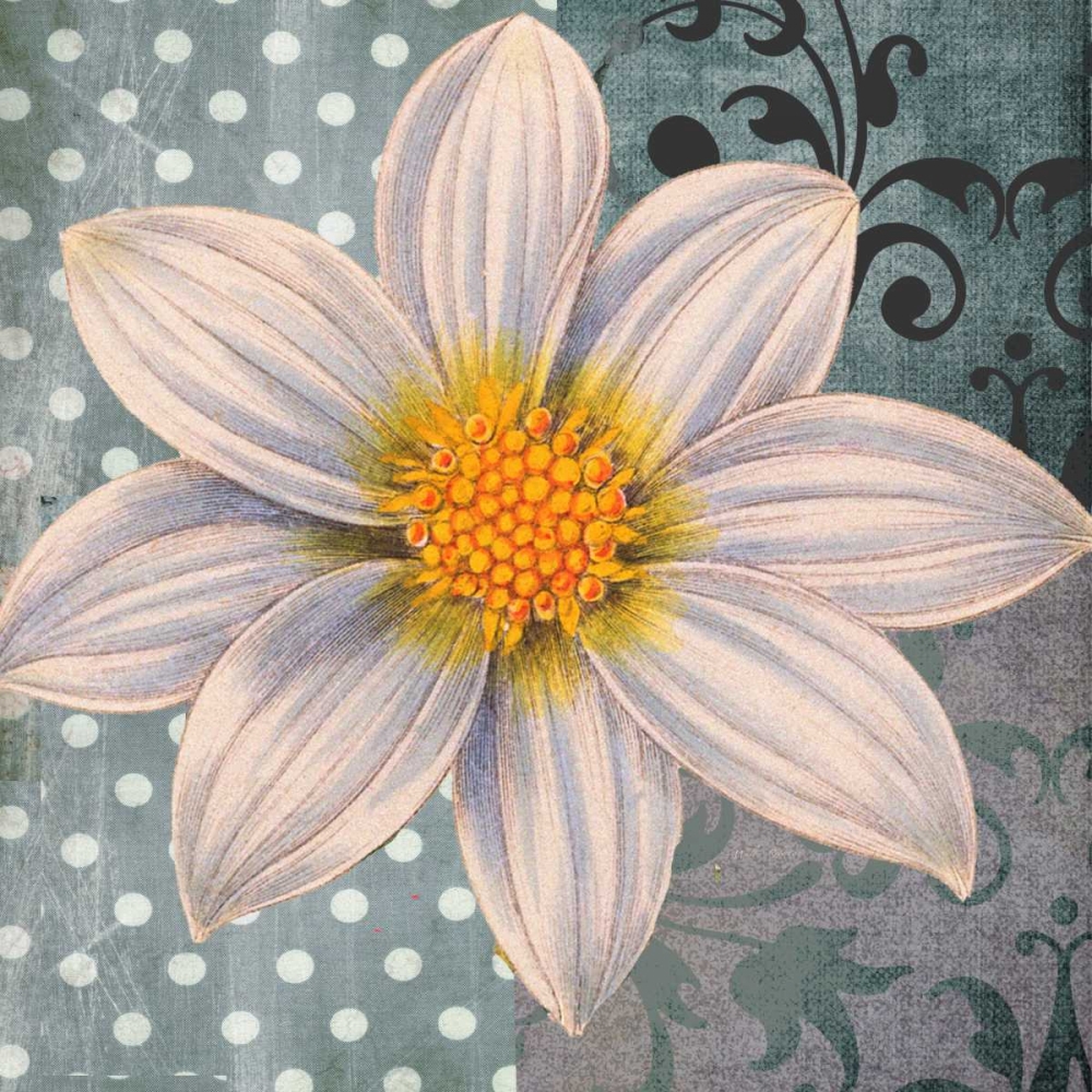 Polka Dot Dahlia 1 art print by Walter Robertson for $57.95 CAD