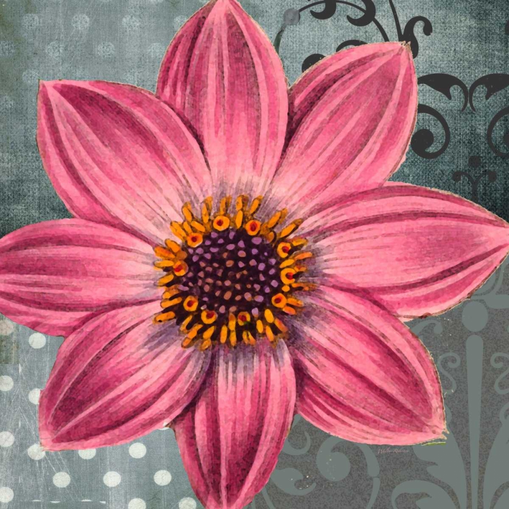 Polka Dot Dahlia 2 art print by Walter Robertson for $57.95 CAD