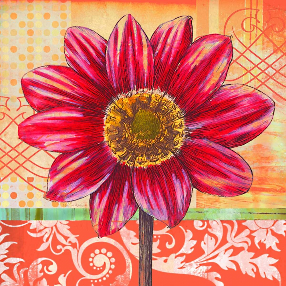 Scrollwork Blossom 1 art print by Walter Robertson for $57.95 CAD