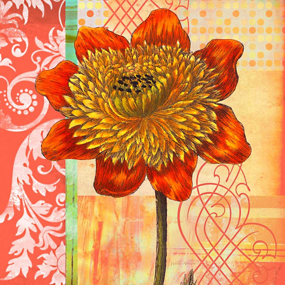 Scrollwork Blossom 2 art print by Walter Robertson for $57.95 CAD