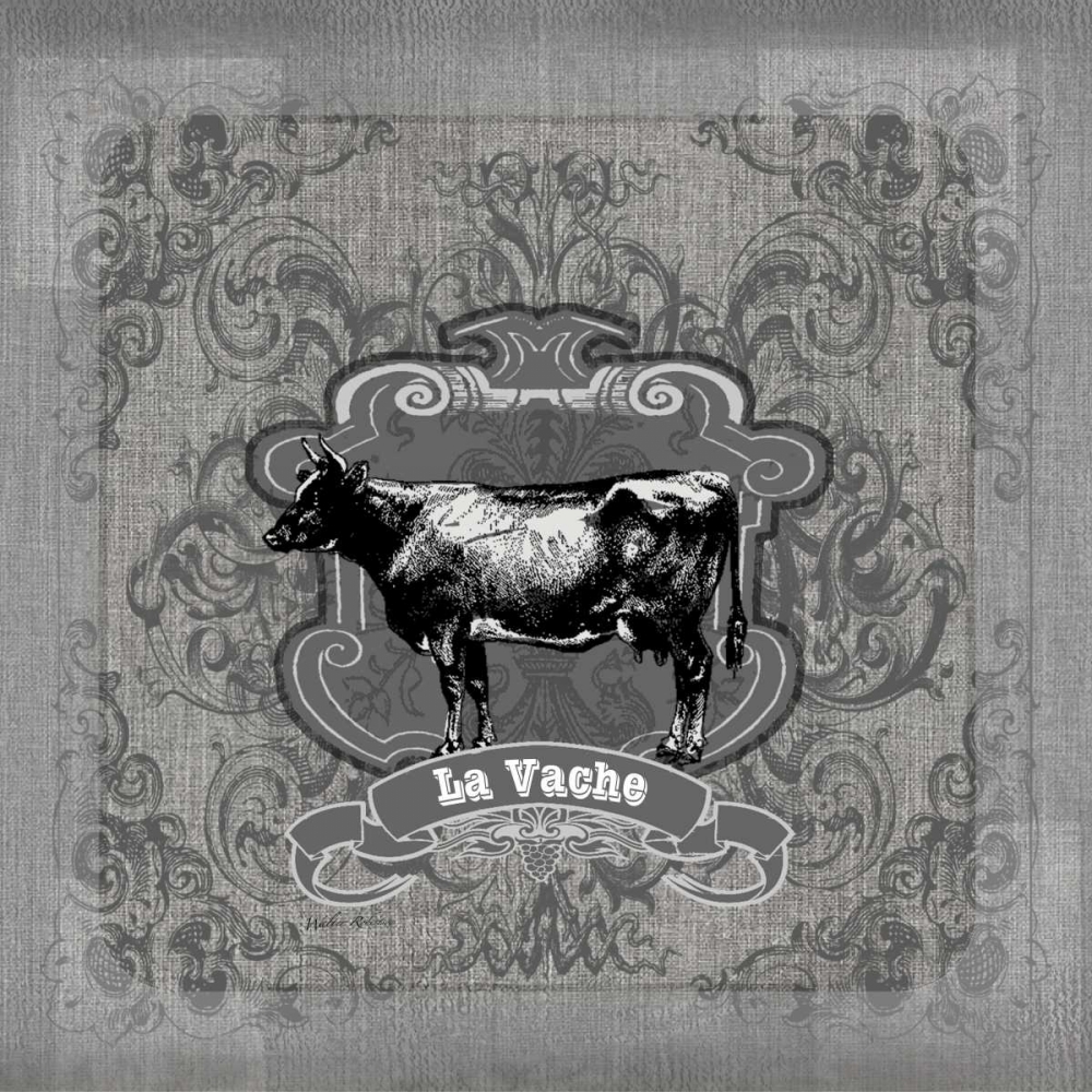 Filigree Cow art print by Walter Robertson for $57.95 CAD