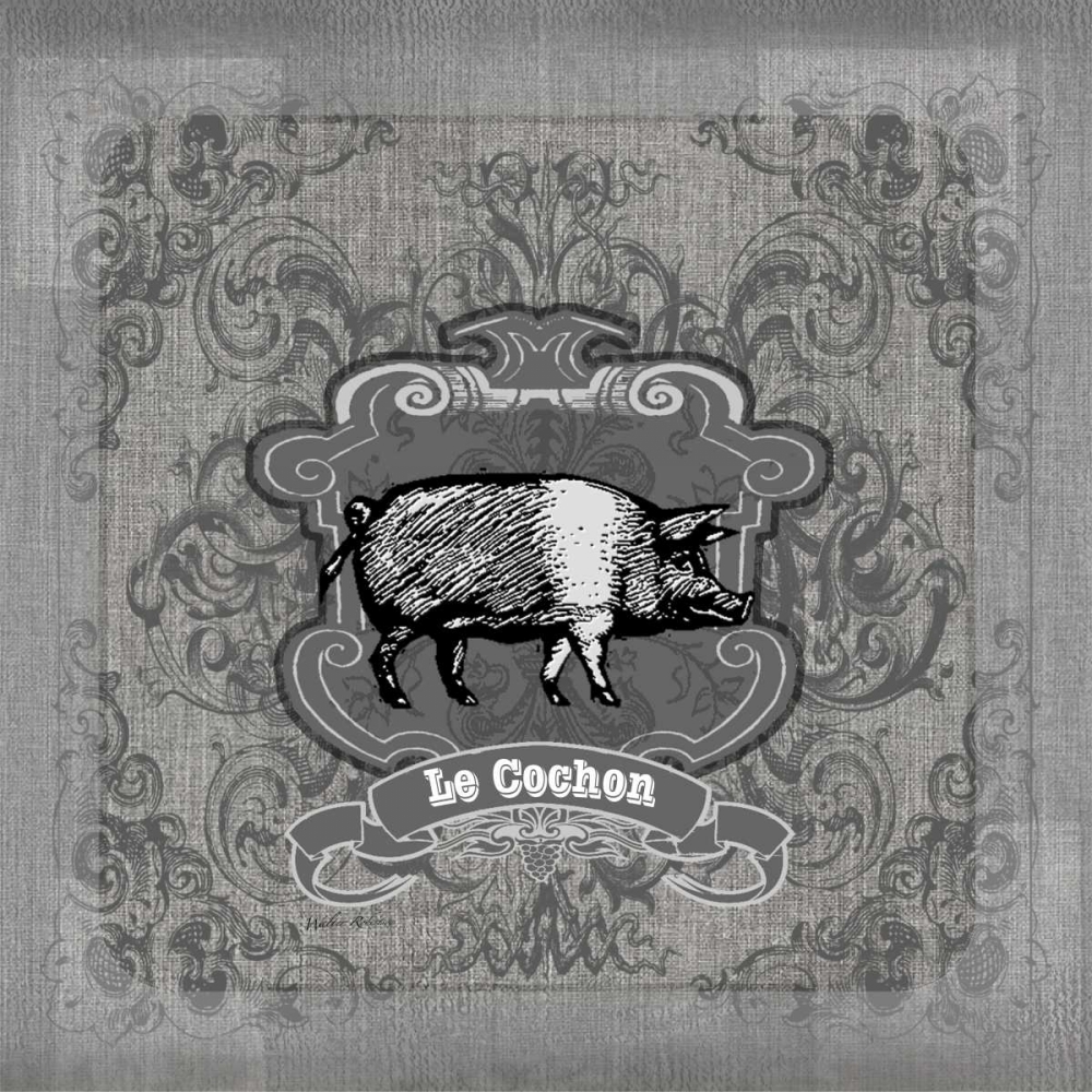 Filigree Pig art print by Walter Robertson for $57.95 CAD